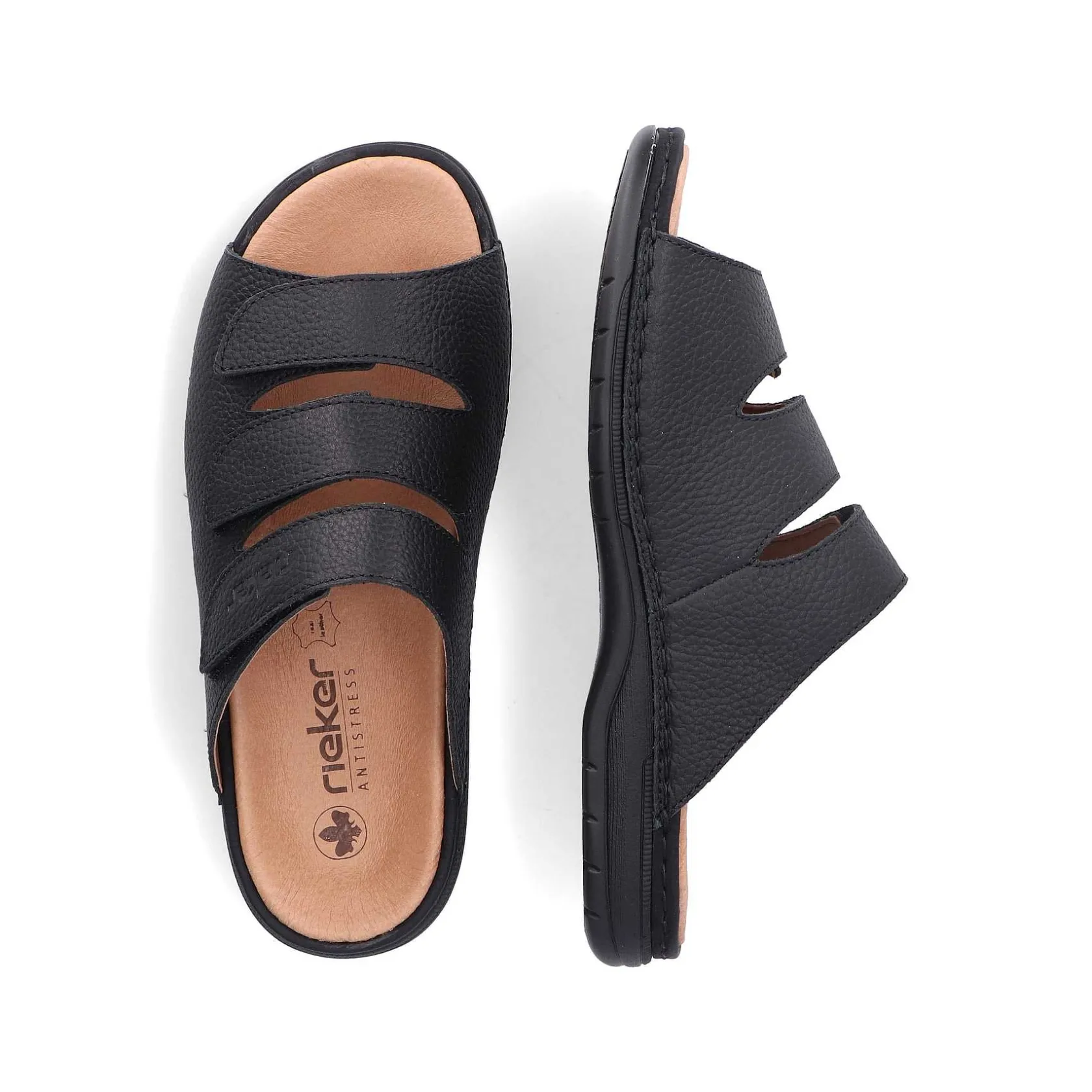 Rieker Mules & Slippers-Men'S Mules Black Gray