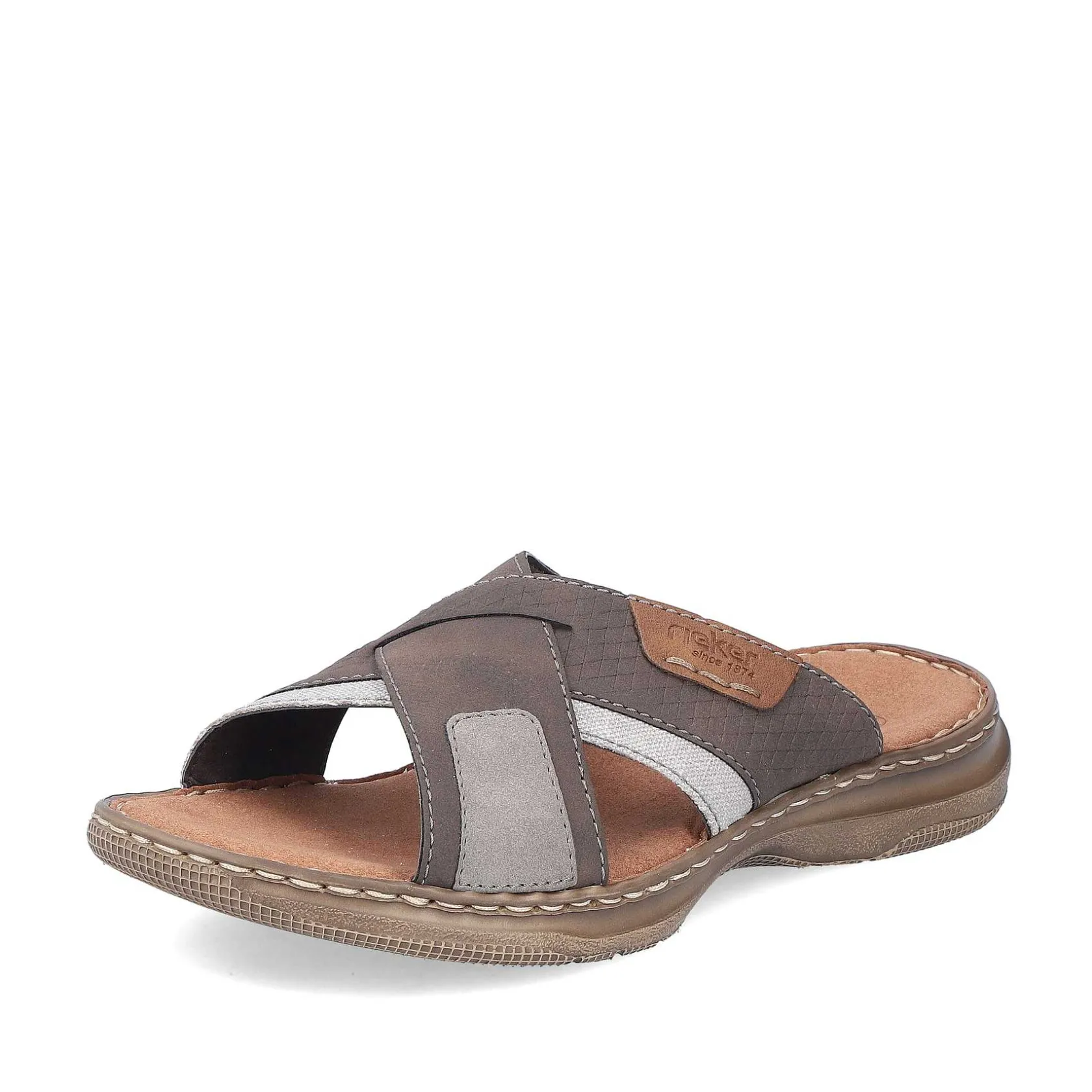 Rieker Mules & Slippers-Men'S Mules Brown Gray