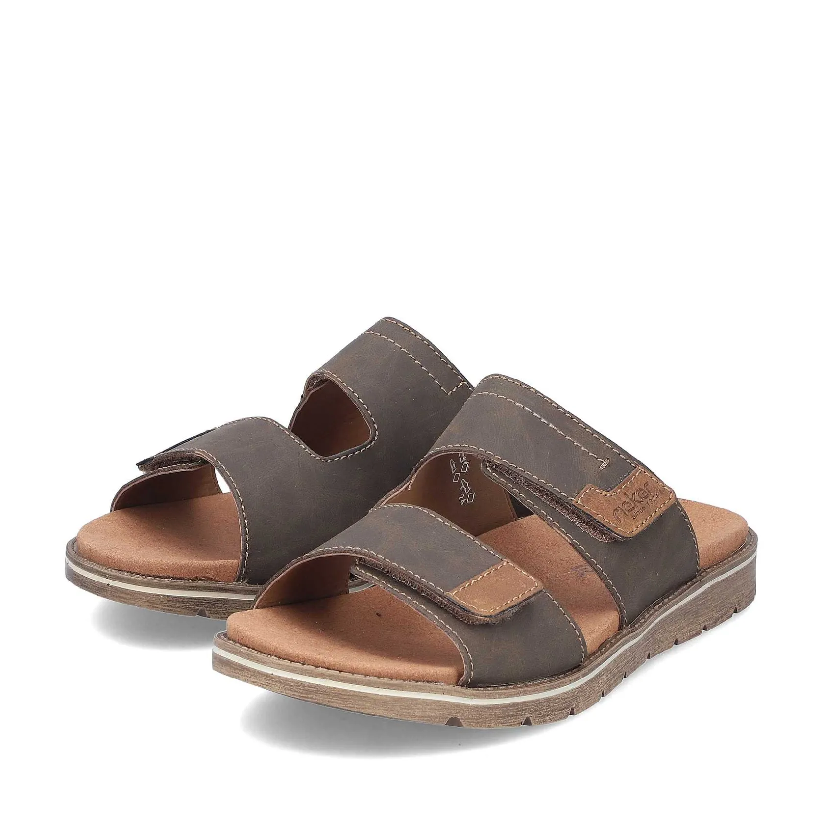 Rieker Mules & Slippers-Men'S Mules Brown Gray
