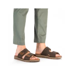 Rieker Mules & Slippers-Men'S Mules Brown Gray