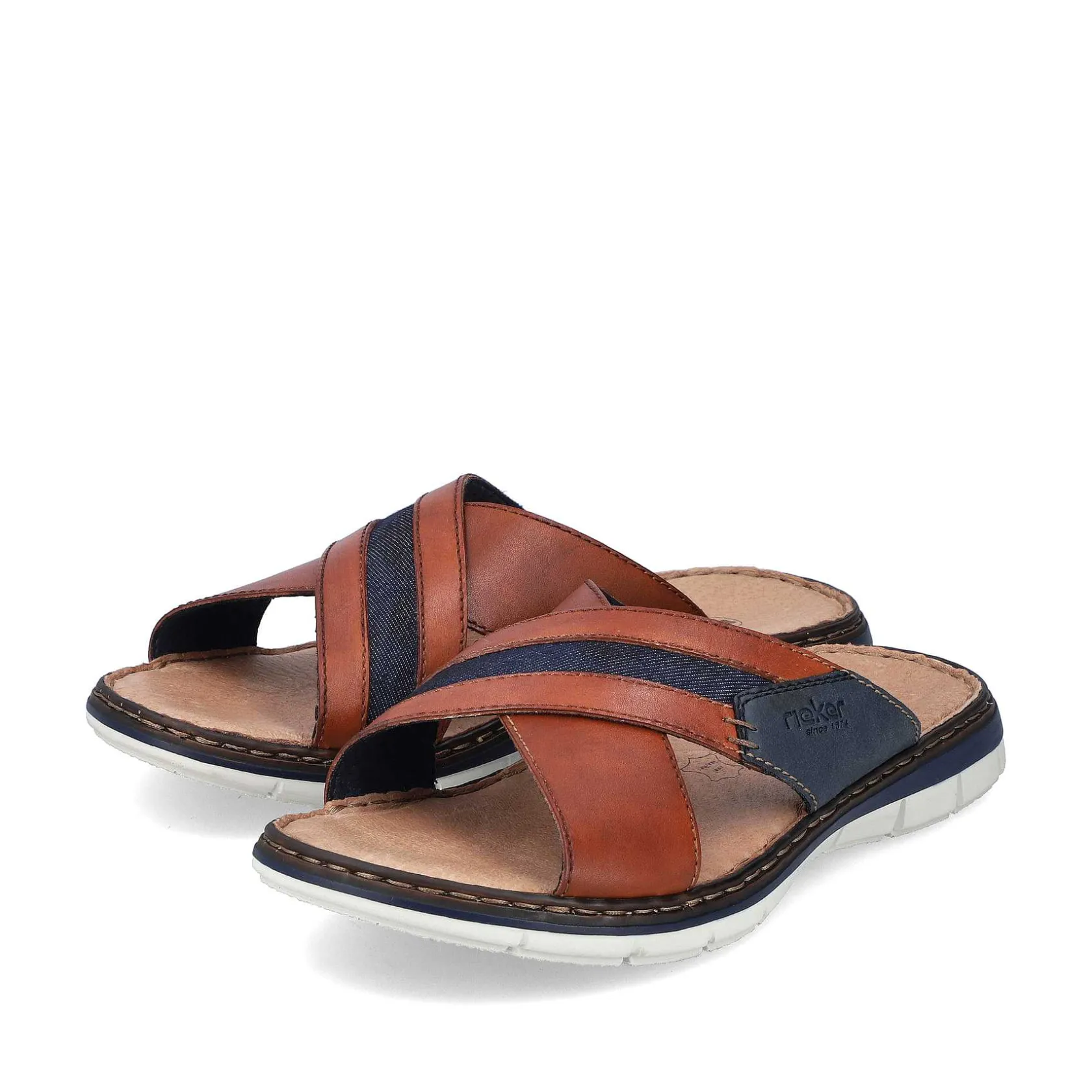 Rieker Mules & Slippers-Men'S Mules Chestnut Brown