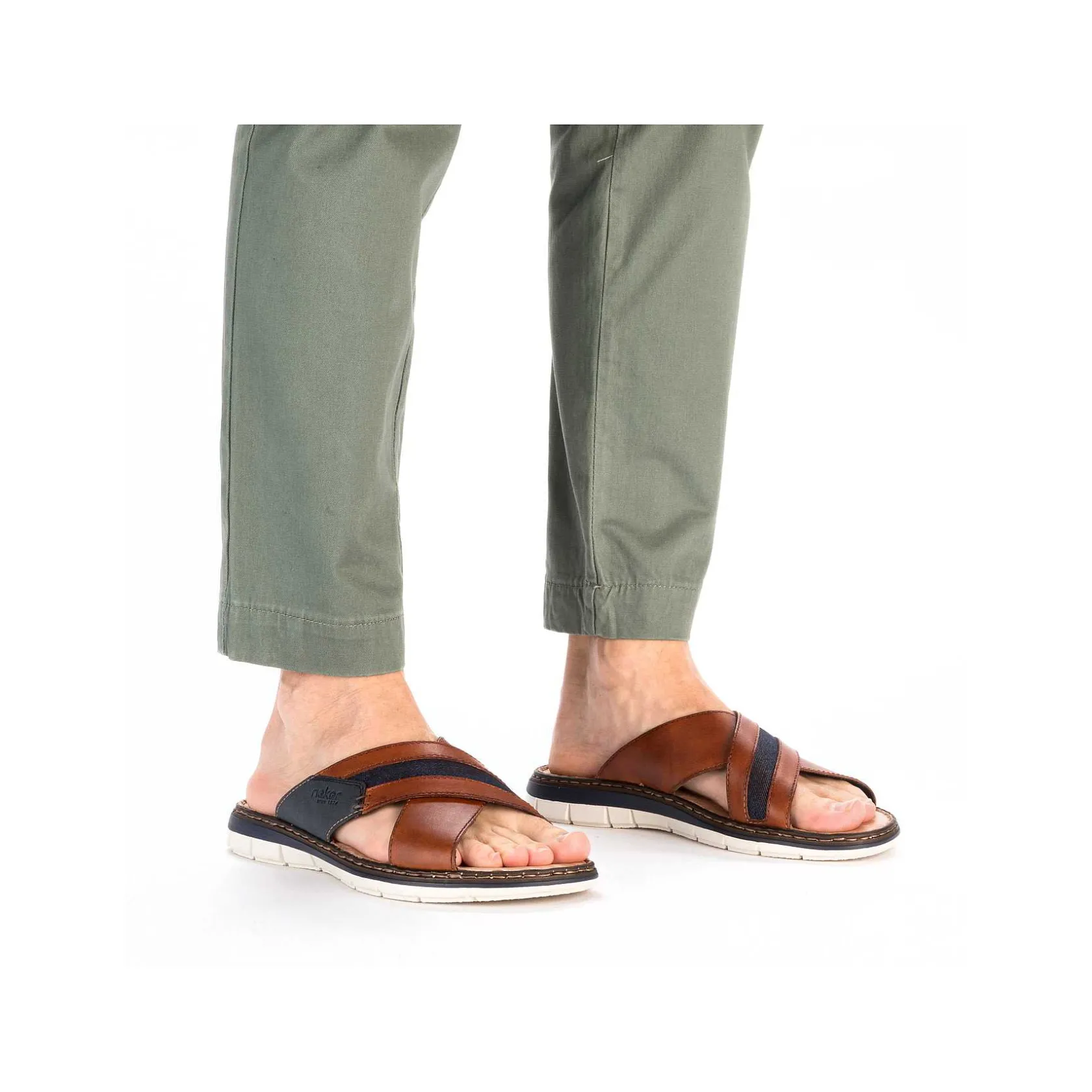 Rieker Mules & Slippers-Men'S Mules Chestnut Brown