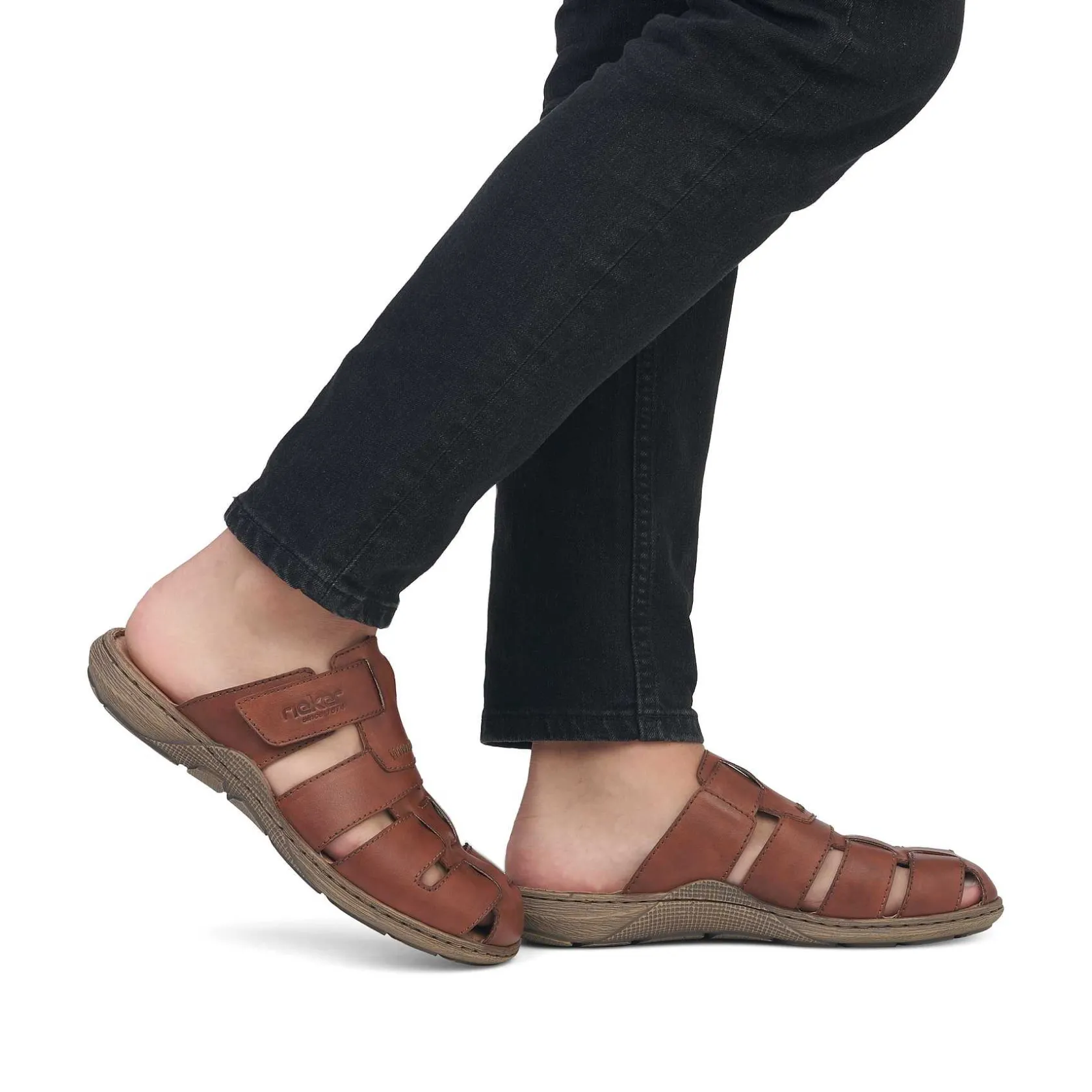 Rieker Mules & Slippers-Men'S Mules Chestnut Brown