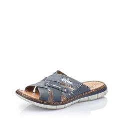 Rieker Summer Shoes-Men'S Mules Navy Blue