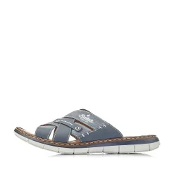 Rieker Summer Shoes-Men'S Mules Navy Blue
