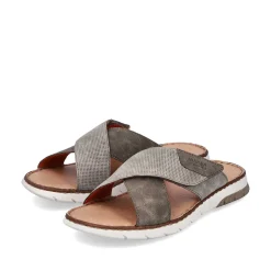 Rieker Summer Shoes-Men'S Mules Nut Brown