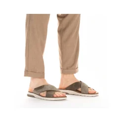 Rieker Summer Shoes-Men'S Mules Nut Brown