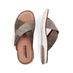 Rieker Summer Shoes-Men'S Mules Nut Brown
