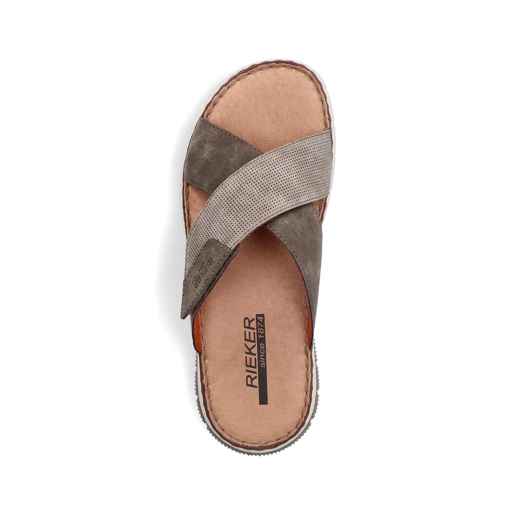 Rieker Summer Shoes-Men'S Mules Nut Brown