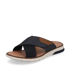 Rieker Summer Shoes-Men'S Mules Ocean Blue