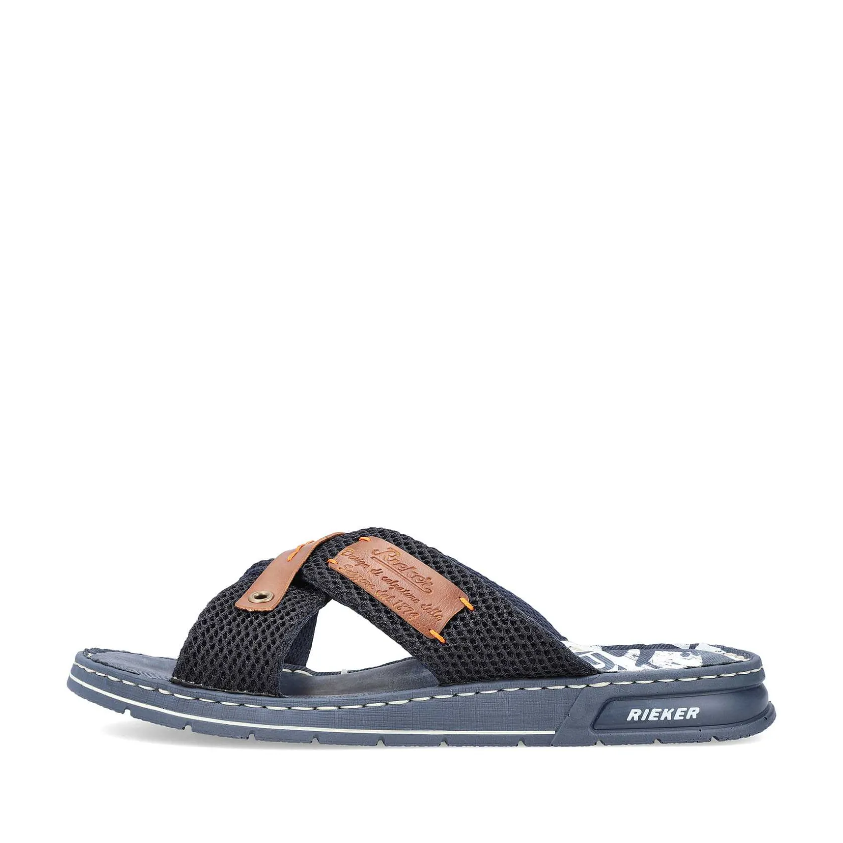 Rieker Mules & Slippers-Men'S Mules Pacific Blue-Brown