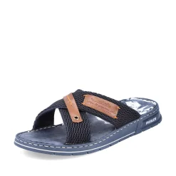 Rieker Mules & Slippers-Men'S Mules Pacific Blue-Brown