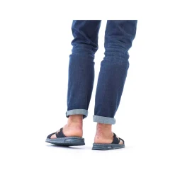 Rieker Mules & Slippers-Men'S Mules Pacific Blue-Brown