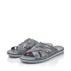 Rieker Summer Shoes-Men'S Mules Sea Blue