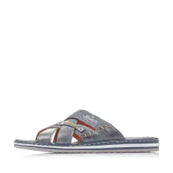 Rieker Summer Shoes-Men'S Mules Sea Blue