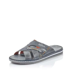 Rieker Summer Shoes-Men'S Mules Sea Blue