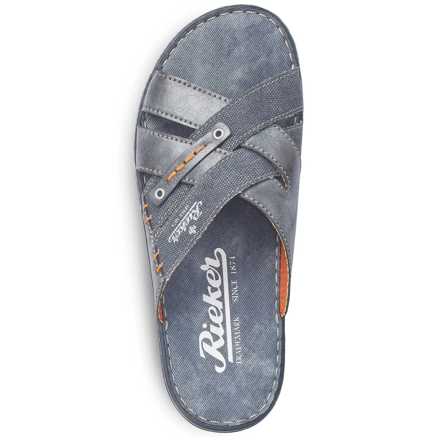 Rieker Summer Shoes-Men'S Mules Sea Blue
