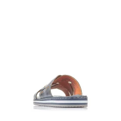 Rieker Summer Shoes-Men'S Mules Sea Blue