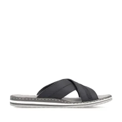 Rieker Mules & Slippers-Men'S Mules Steel Black