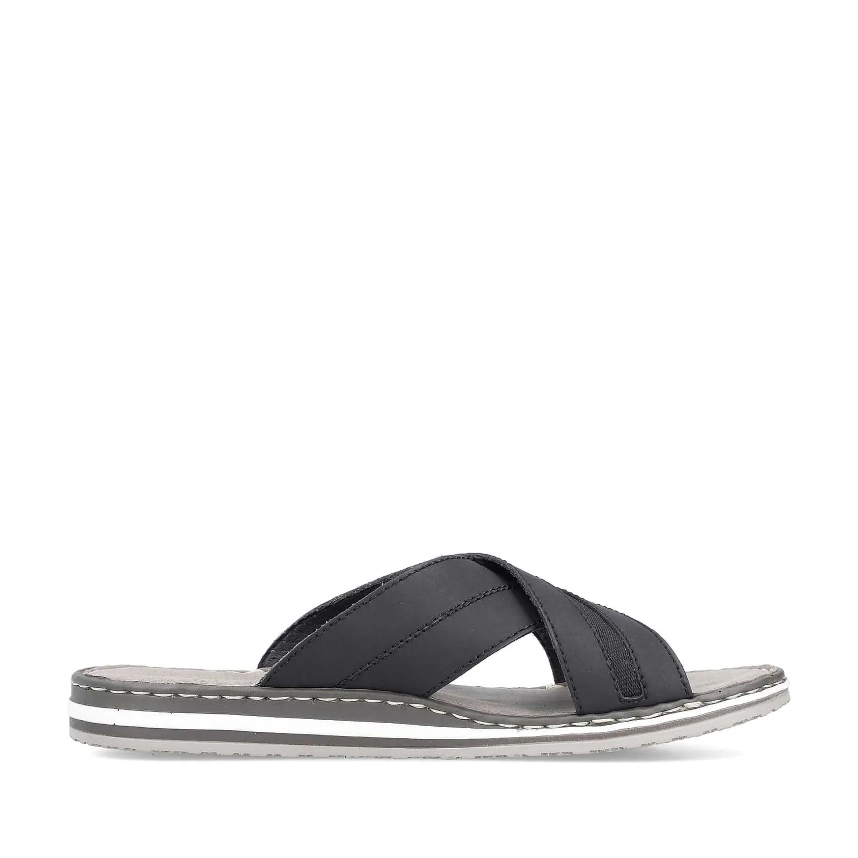 Rieker Mules & Slippers-Men'S Mules Steel Black