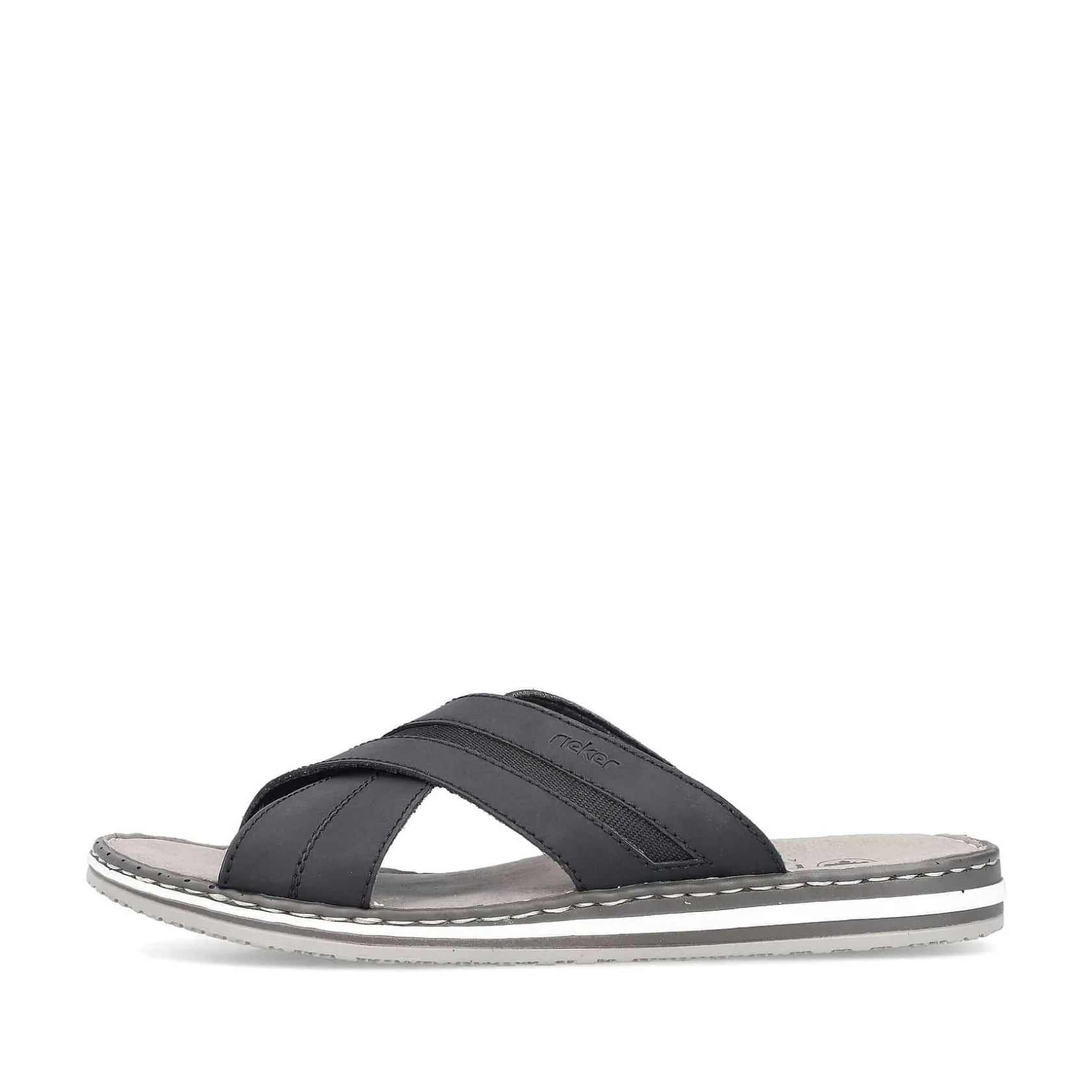 Rieker Mules & Slippers-Men'S Mules Steel Black