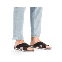 Rieker Mules & Slippers-Men'S Mules Steel Black