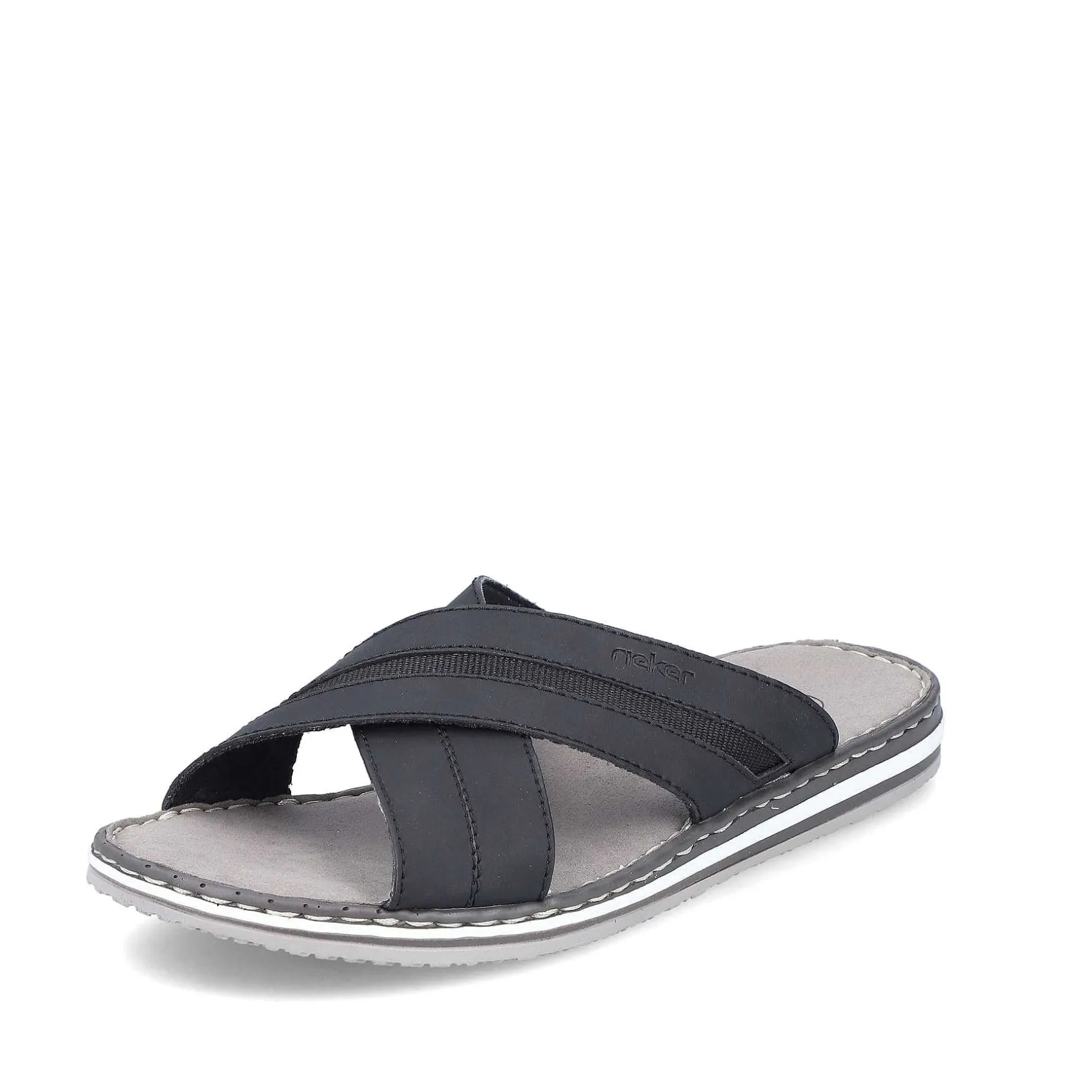 Rieker Mules & Slippers-Men'S Mules Steel Black