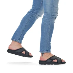 Rieker Mules & Slippers-Men'S Mules Steel Black