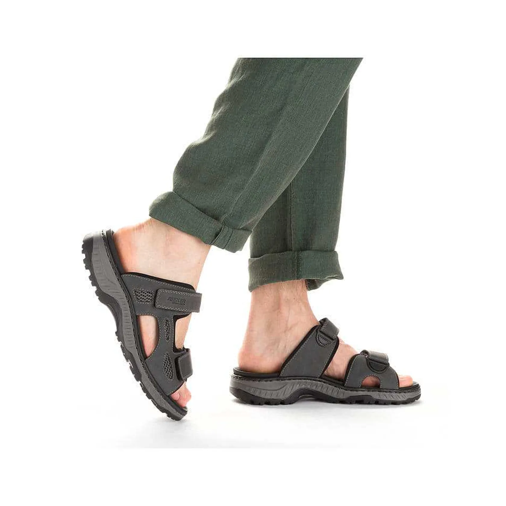 Rieker Mules & Slippers-Men'S Mules Steel Gray