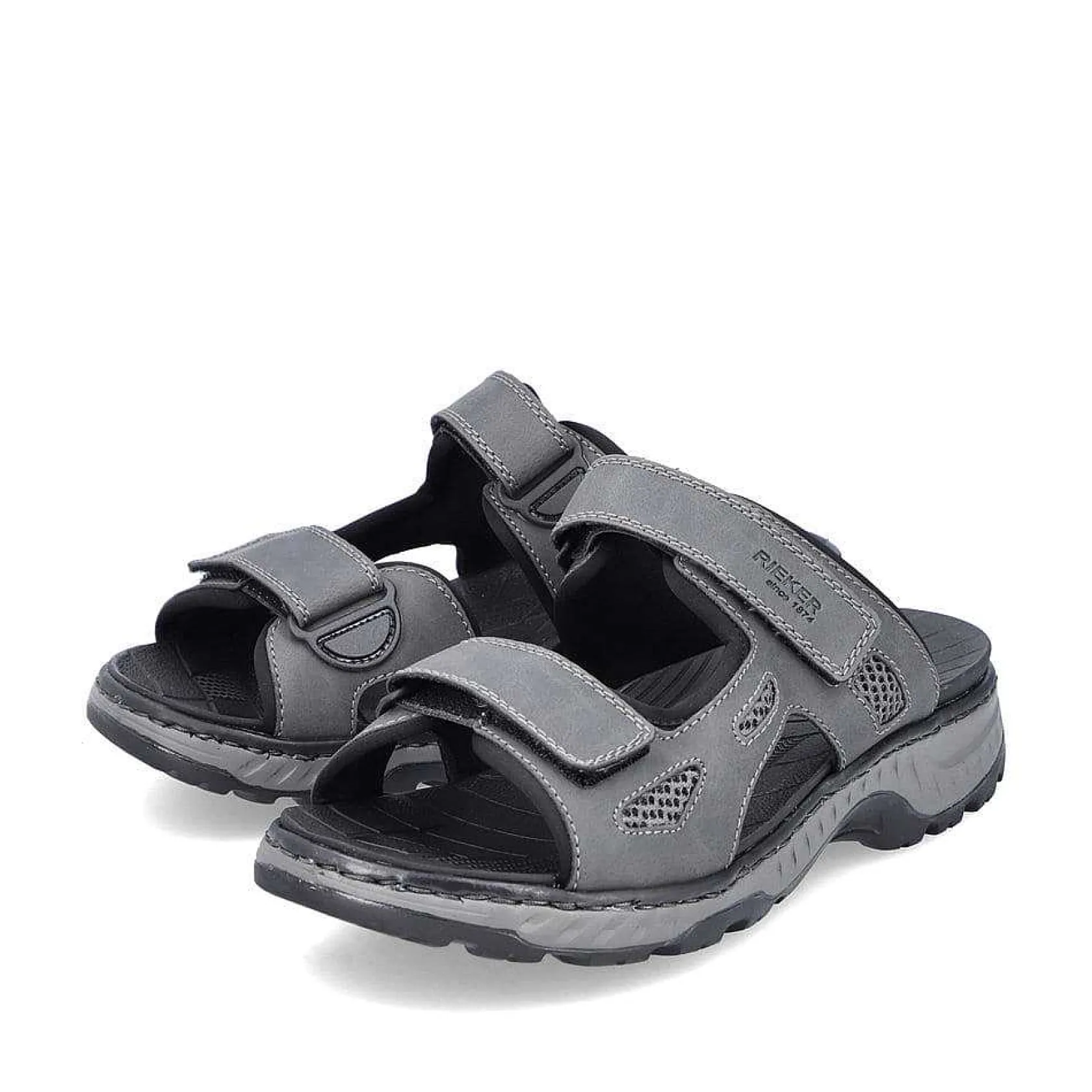 Rieker Mules & Slippers-Men'S Mules Steel Gray