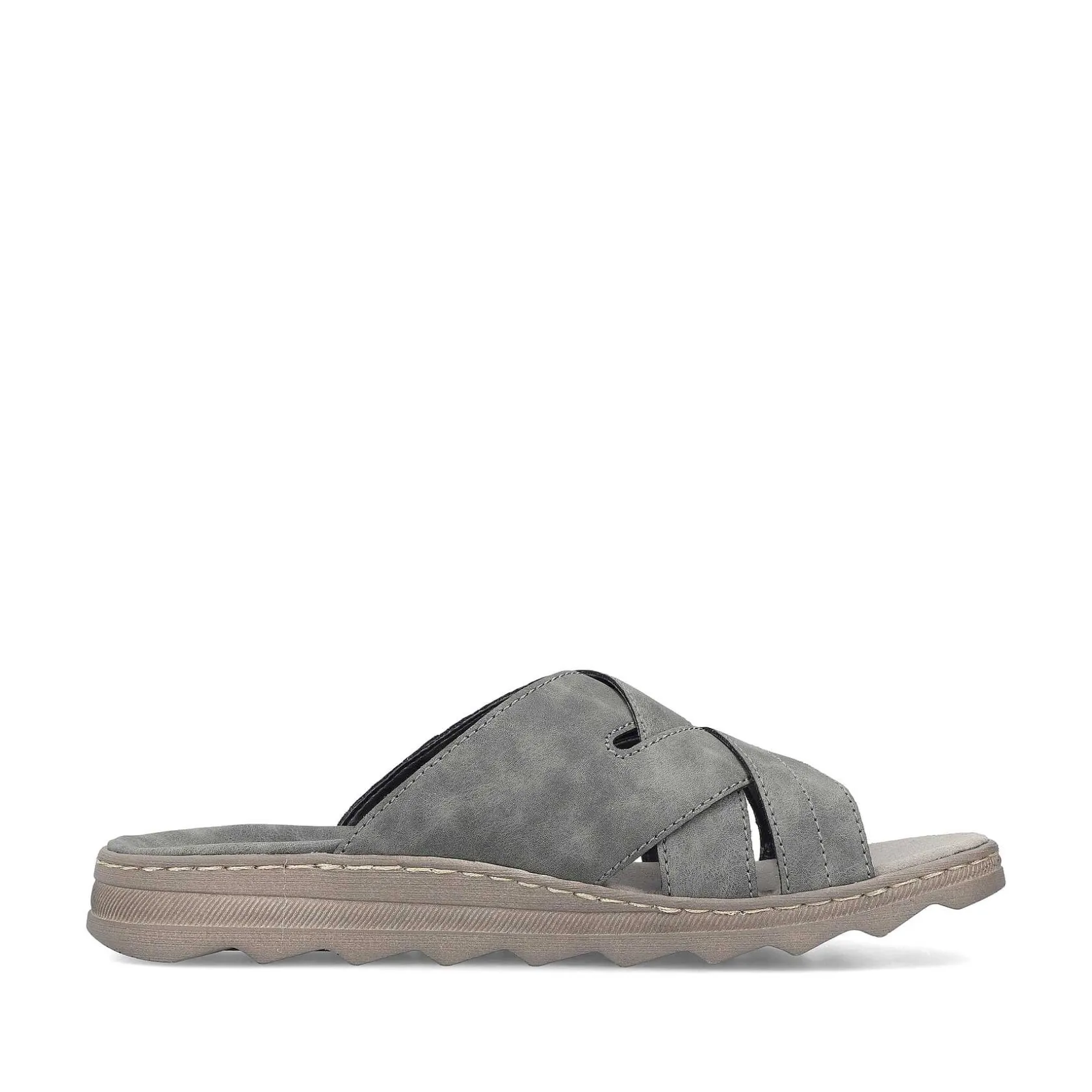 Rieker Summer Shoes-Men'S Mules Stone Gray