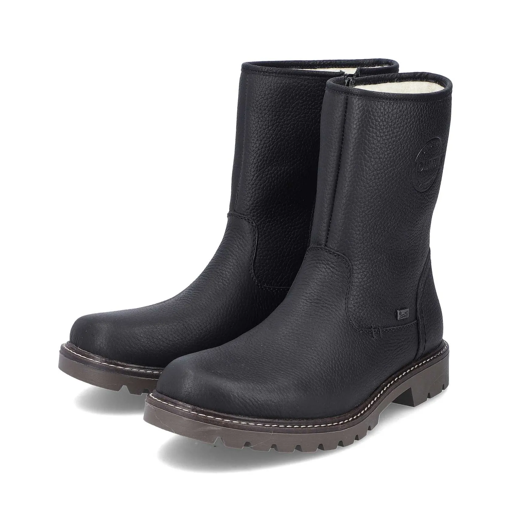 Rieker Boots-Men'S Short Boots Asphalt Black