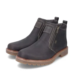 Rieker Boots-Men'S Short Boots Black Brown