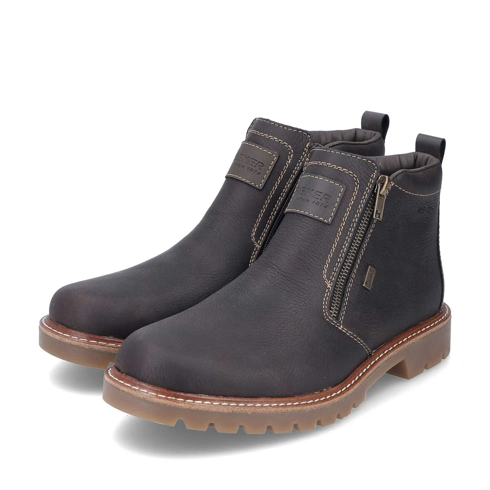 Rieker Boots-Men'S Short Boots Black Brown