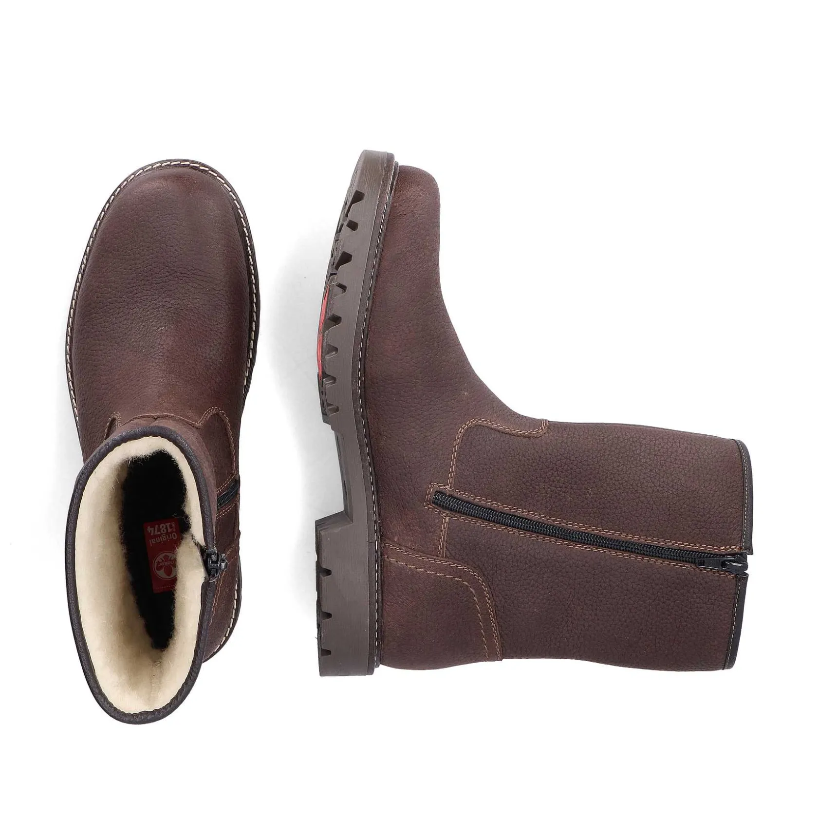 Rieker Boots-Men'S Short Boots Black Brown