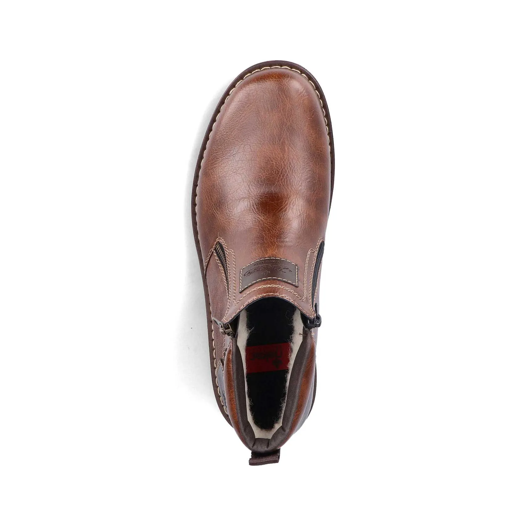 Rieker Boots-Men'S Short Boots Coffee Brown