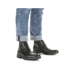 Rieker Boots-Men'S Short Boots Glossy Black