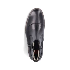 Rieker Boots-Men'S Short Boots Glossy Black