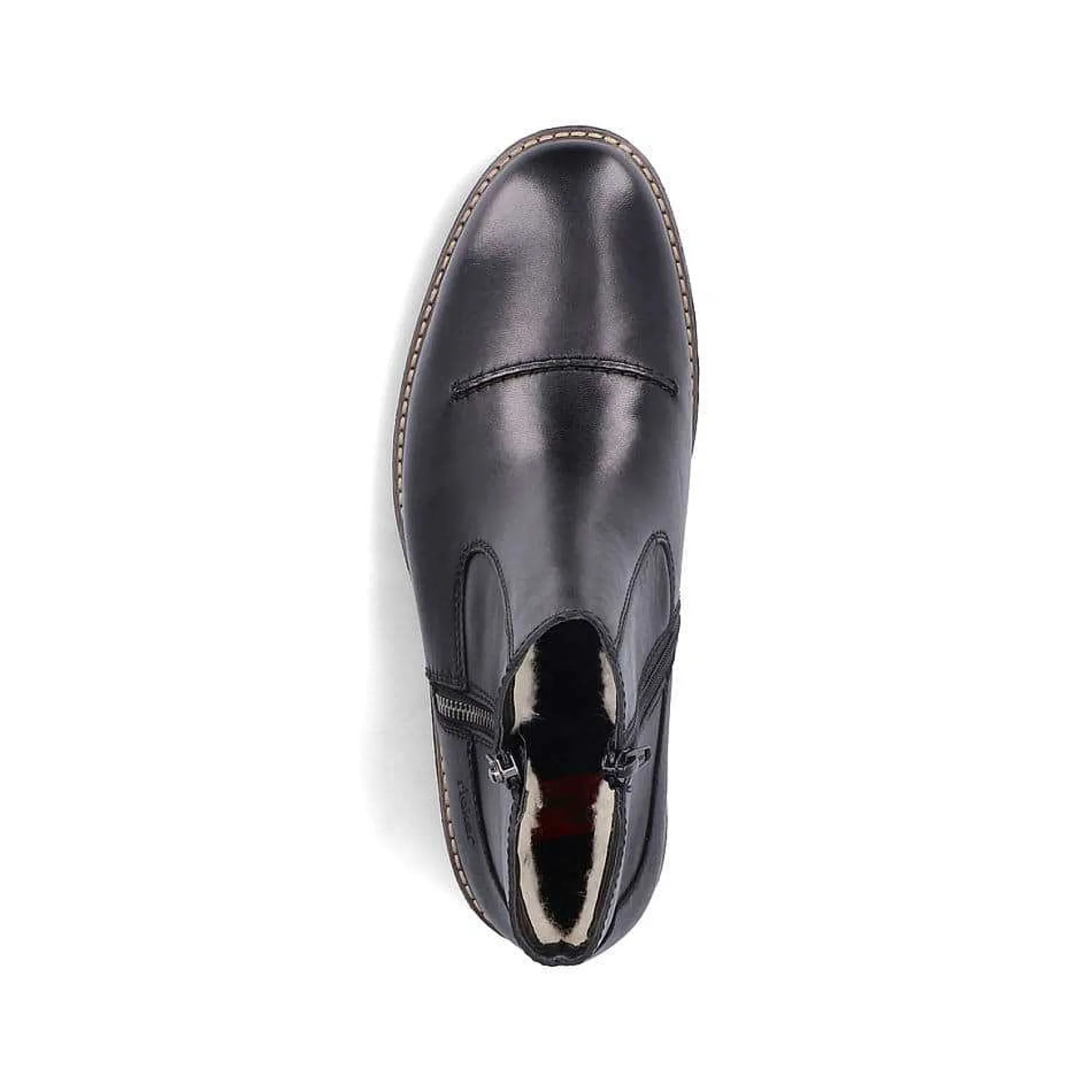 Rieker Boots-Men'S Short Boots Glossy Black
