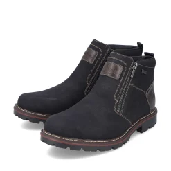 Rieker Boots-Men'S Short Boots Graphite Black