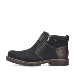 Rieker Boots-Men'S Short Boots Graphite Black
