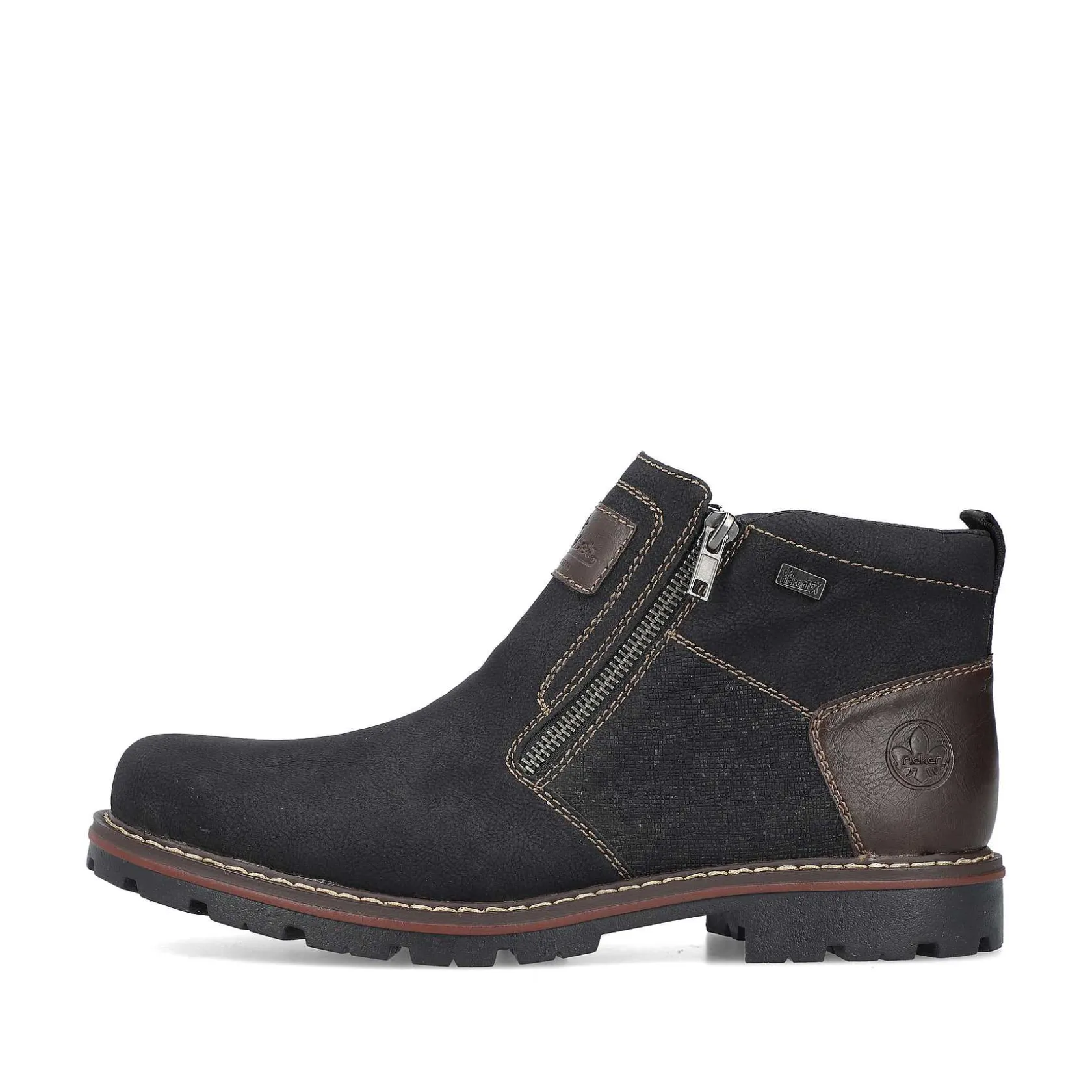 Rieker Boots-Men'S Short Boots Graphite Black