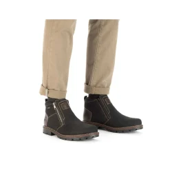 Rieker Boots-Men'S Short Boots Graphite Black