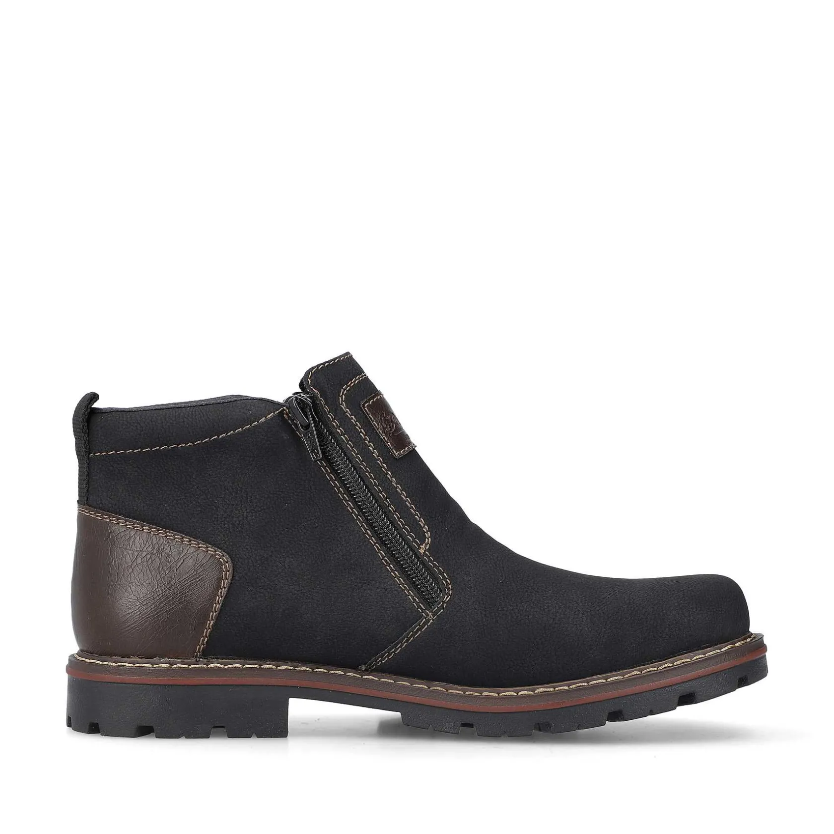 Rieker Boots-Men'S Short Boots Graphite Black