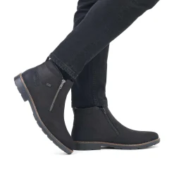 Rieker Boots-Men'S Short Boots Midnight Black