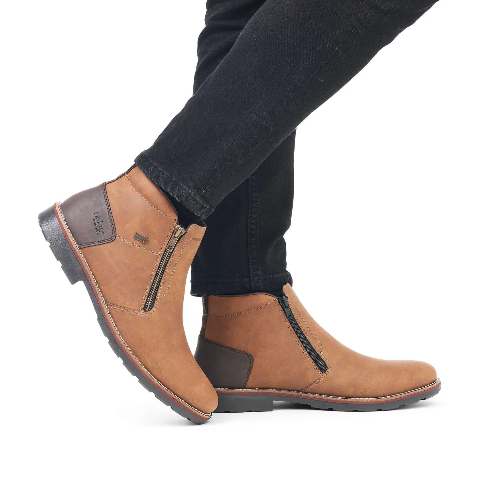 Rieker Boots-Men'S Short Boots Nougat Brown