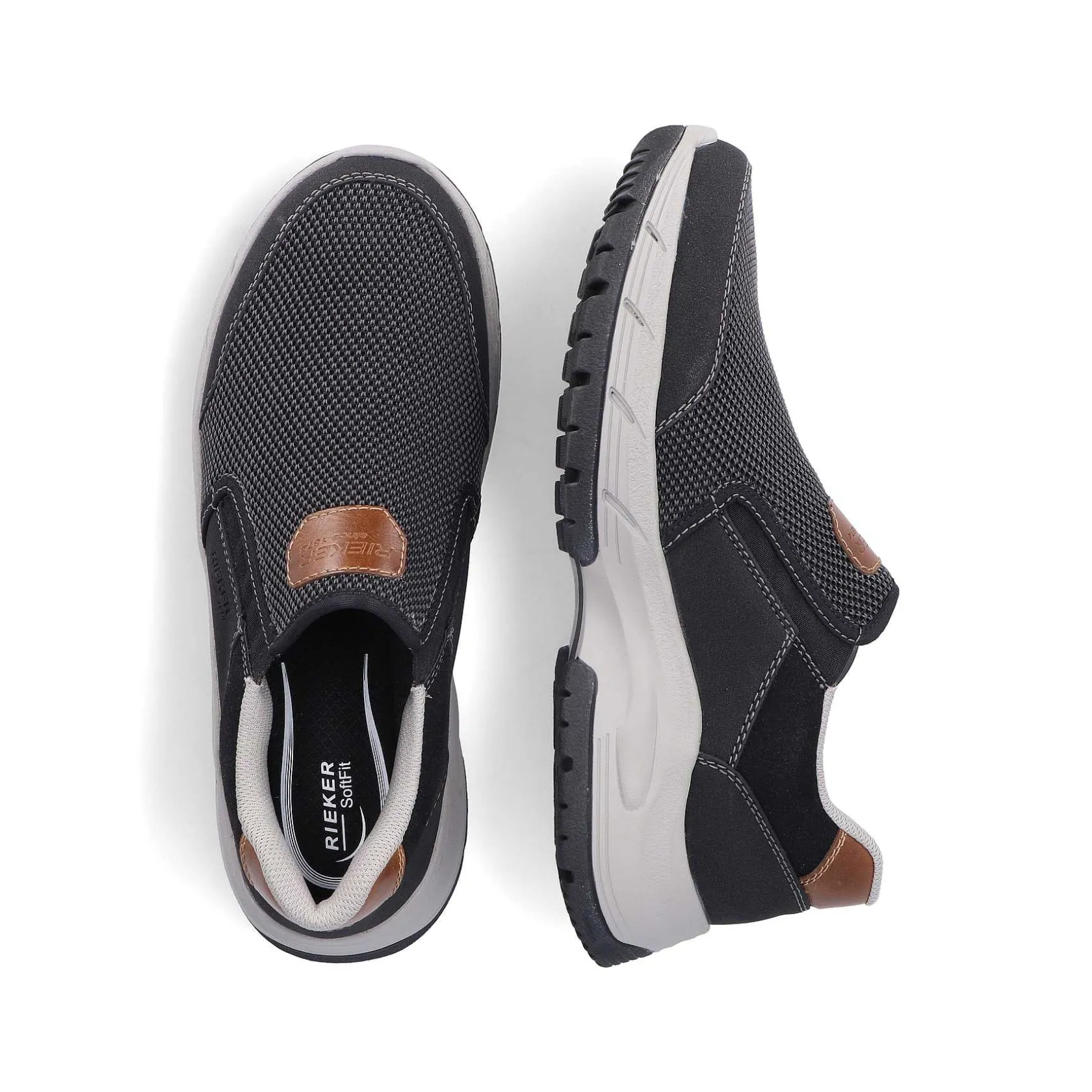 Rieker Low Shoes & Slippers-Men'S Slippers Asphalt Gray