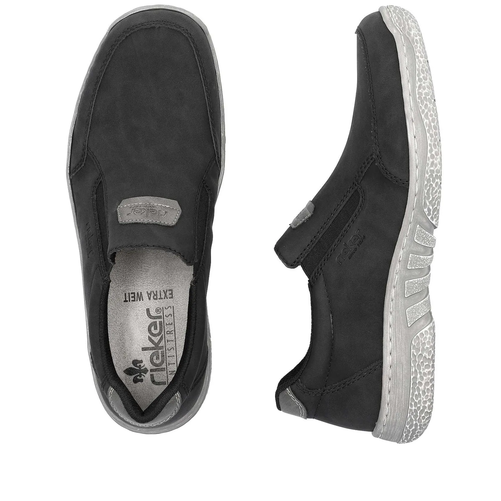 Rieker Low Shoes & Slippers-Men'S Slippers Asphalt Black