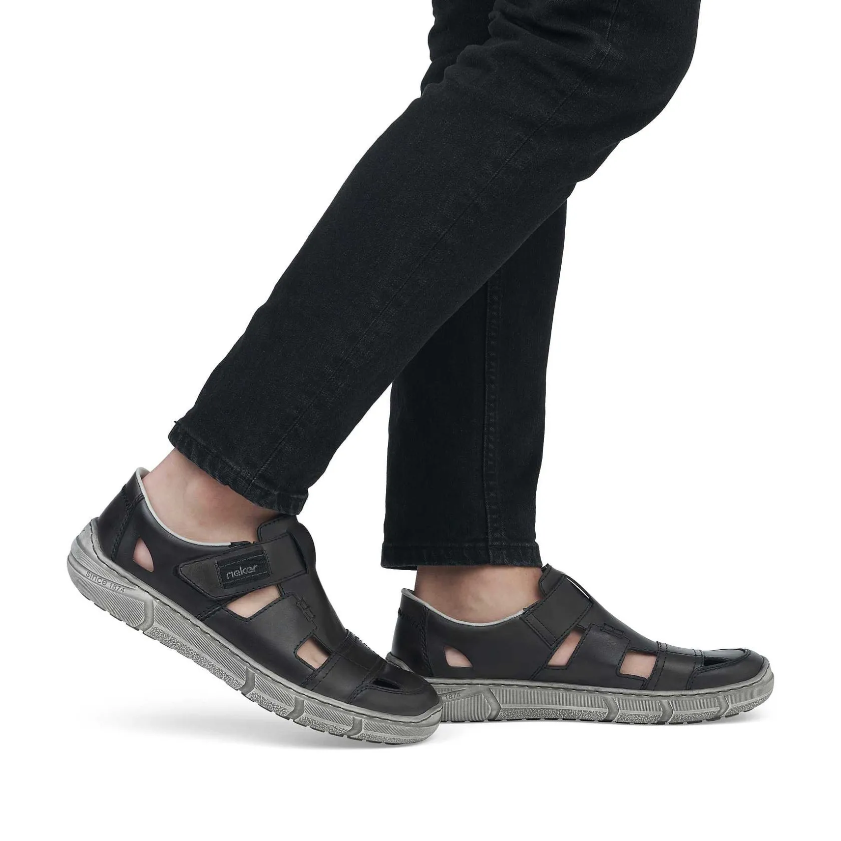Rieker Low Shoes & Slippers-Men'S Slippers Asphalt Gray