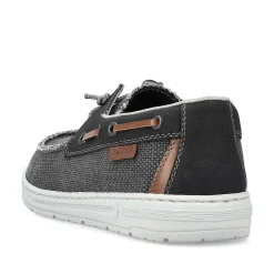 Rieker Summer Shoes-Men'S Slippers Asphalt Black
